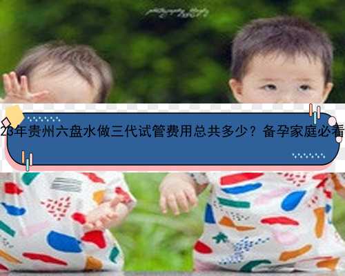 2023年贵州六盘水做三代试管费用总共多少？备孕家庭必看！